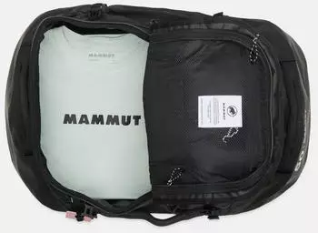 Mammut Cargo 50 (2570-00390) black – Vielseitige Trageoptionen für unterschiedliche Reisesituationen
