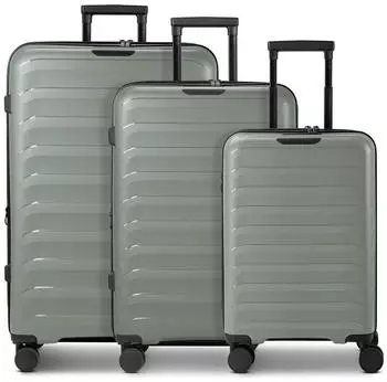 d & n Toronto 4-Rollen-Trolley Set 54/65/75 cm greyed sage