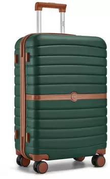 Kono Cannes 4-Rollen-Trolley 66,5 cm dark green/brown