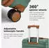 Kono Cannes 4-Rollen-Trolley 76,5 cm green/brown