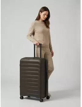 d & n Toronto 4-Rollen-Trolley 75 cm mocha brown – Durchdachte Innenorganisation für strukturiertes Packen