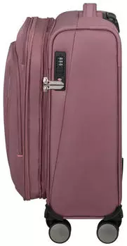American Tourister Wanderlite Spinner 55 cm (158076) galactic mauve – Vier Doppelrollen für müheloses Rangieren am Flughafen