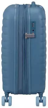 American Tourister Neovibe Spinner 55 cm (159930) steel blue – Polycarbonathülle mit erweiterbarem Innenraum