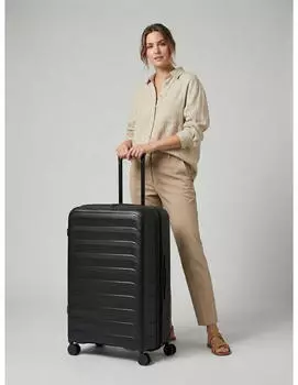 d & n Toronto 4-Rollen-Trolley 75 cm black – Erweiterbares Volumen passt sich unterschiedlichen Packsituationen an