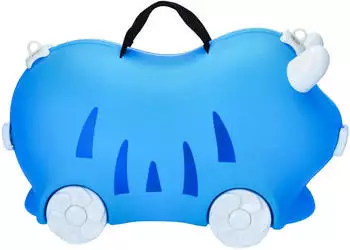 Antonio Ride-On Kindertrolley 52 cm blue – Robuste Hartschale schützt Urlaubsmitbringsel und Lieblingsspielzeug