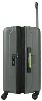 Hedgren Comby Grip 4-Rollen-Trolley 65 cm (HCMBY01MEX-01) olive – Polycarbonat verbindet Stabilität mit moderatem Gewicht