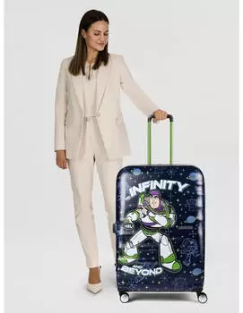 American Tourister Wavebreaker Disney 4-Rollen-Trolley 77 cm (152584) Buzz Lightyear – American Tourister Wavebreaker Disney Buzz Lightyear mit arretierbarem Teleskopgriff und mehreren Tragegriffen