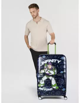 American Tourister Wavebreaker Disney 4-Rollen-Trolley 77 cm (152584) Buzz Lightyear – Vier drehbare Doppelrollen für Beweglichkeit auf allen Böden