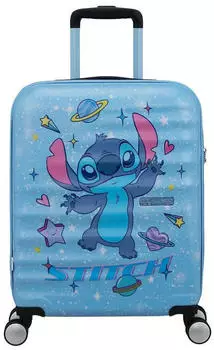 American Tourister Wavebreaker Disney 4-Rollen-Trolley 55 cm (152579) Stitch Universe