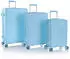 Heys Pastel 3 Piece Luggage Set light blue