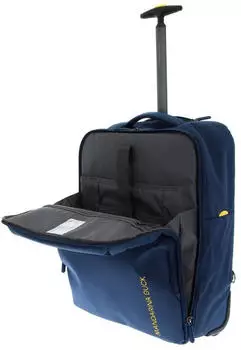 Mandarina Duck Zephyr Soft Trolley (2 Wheels) 55 cm (P10OTV06) dress blue – Mandarina Duck Zephyr Soft Trolley – wendiges Handgepäck mit klassischem Rollenkonzept