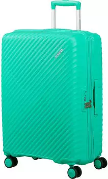 American Tourister Diablast Spinner 68 cm (159574) cyber aqua – Vier Doppelrollen für Beweglichkeit