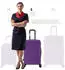 Flexot F-3045 4-Rollen-Trolley 68 cm violet