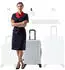 Flexot F-3045 4-Rollen-Trolley 68 cm silvergrey