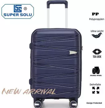 Super Solu 4-Rollen-Trolley 53 cm (BE20-PP09) navy blue