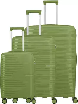 Travelite Pacific 4-Rollen-Trolley Set 55/67/78 cm olive