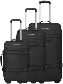Travelite Bolonia Wheeled Duffle Set 53/63/72 cm black