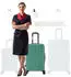 Flexot F-3045 4-Rollen-Trolley 68 cm greygreen