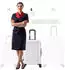 Flexot F-3045 4-Rollen-Trolley 68 cm white