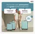 Wertes 4-Rollen-Trolley Set 55/67/77 cm 196L light blue