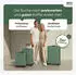 Wertes 4-Rollen-Trolley Set 55/67/77 cm 196L forest green
