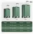 Wertes 4-Rollen-Trolley Set 55/67/77 cm 196L forest green
