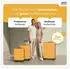 Wertes 4-Rollen-Trolley Set 55/67/77 cm 196L mustard yellow