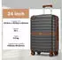 Kono Cannes 4-Rollen-Trolley 66,5 cm grey/brown