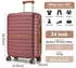 Kono Cannes 4-Rollen-Trolley 66,5 cm wine red/brown