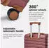 Kono Cannes 4-Rollen-Trolley 66,5 cm wine red/brown