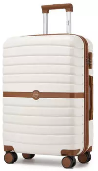 Kono Cannes 4-Rollen-Trolley 66,5 cm cream/brown