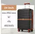 Kono Cannes 4-Rollen-Trolley 66,5 cm black/brown