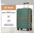 Kono Cannes 4-Rollen-Trolley 66,5 cm green/brown