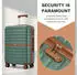 Kono Cannes 4-Rollen-Trolley 66,5 cm green/brown