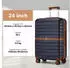 Kono Cannes 4-Rollen-Trolley 66,5 cm dark blue/brown