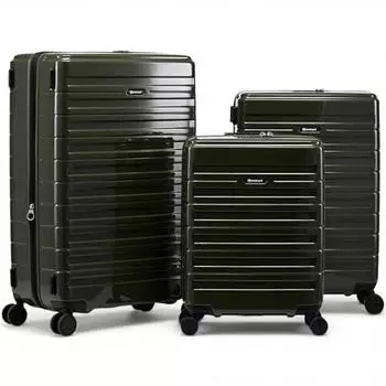 Eminent Voyager 4-Rollen-Trolley Set 55/67/77 cm dark green