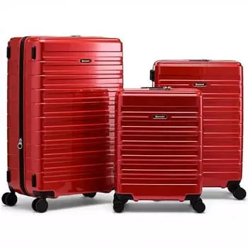 Eminent Voyager 4-Rollen-Trolley Set 55/67/77 cm red