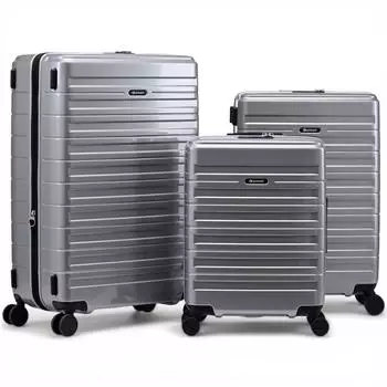 Eminent Voyager 4-Rollen-Trolley Set 55/67/77 cm silver