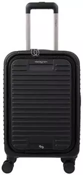 Hedgren Raku Yuno 4-Rollen-Trolley 55 x 35 x 25 cm mit Fronttasche black