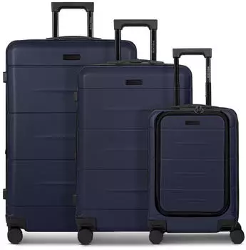Police London 4-Rollen-Trolley Set 55/64/74 cm dark navy
