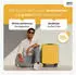 Wertes 4-Rollen-Trolley 55 cm 36L mustard yellow