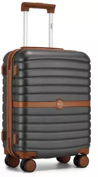 Kono Cannes 4-Rollen-Trolley 55 cm grey/brown