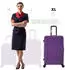 Flexot F-3045 4-Rollen-Trolley 77 cm violet