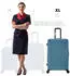 Flexot F-3045 4-Rollen-Trolley 77 cm greyblue