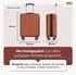 Wertes 4-Rollen-Trolley 55 cm 36L terracotta
