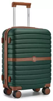 Kono Cannes 4-Rollen-Trolley 55 cm dark green/brown