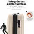 Flexot F-3045 4-Rollen-Trolley 77 cm cream white