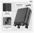 Wertes 4-Rollen-Trolley 55 cm 36L black