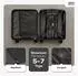 Wertes 4-Rollen-Trolley 55 cm 36L black