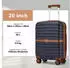 Kono Cannes 4-Rollen-Trolley 55 cm dark blue/brown